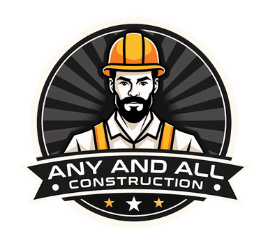 Any And All Construction badge logo